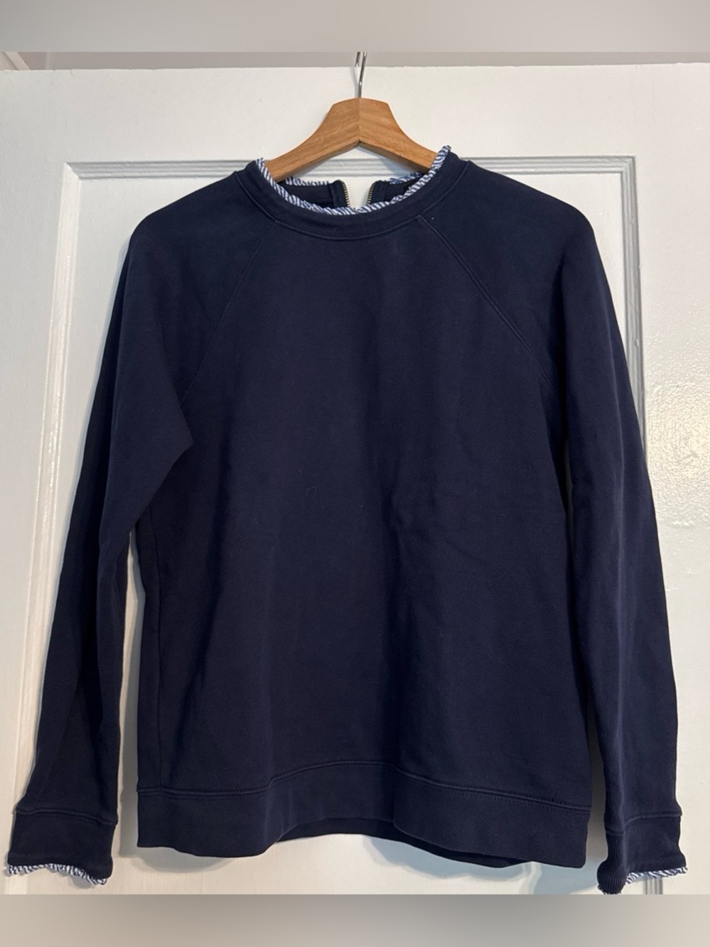 J. Crew Women's Navy Crewneck Sweater